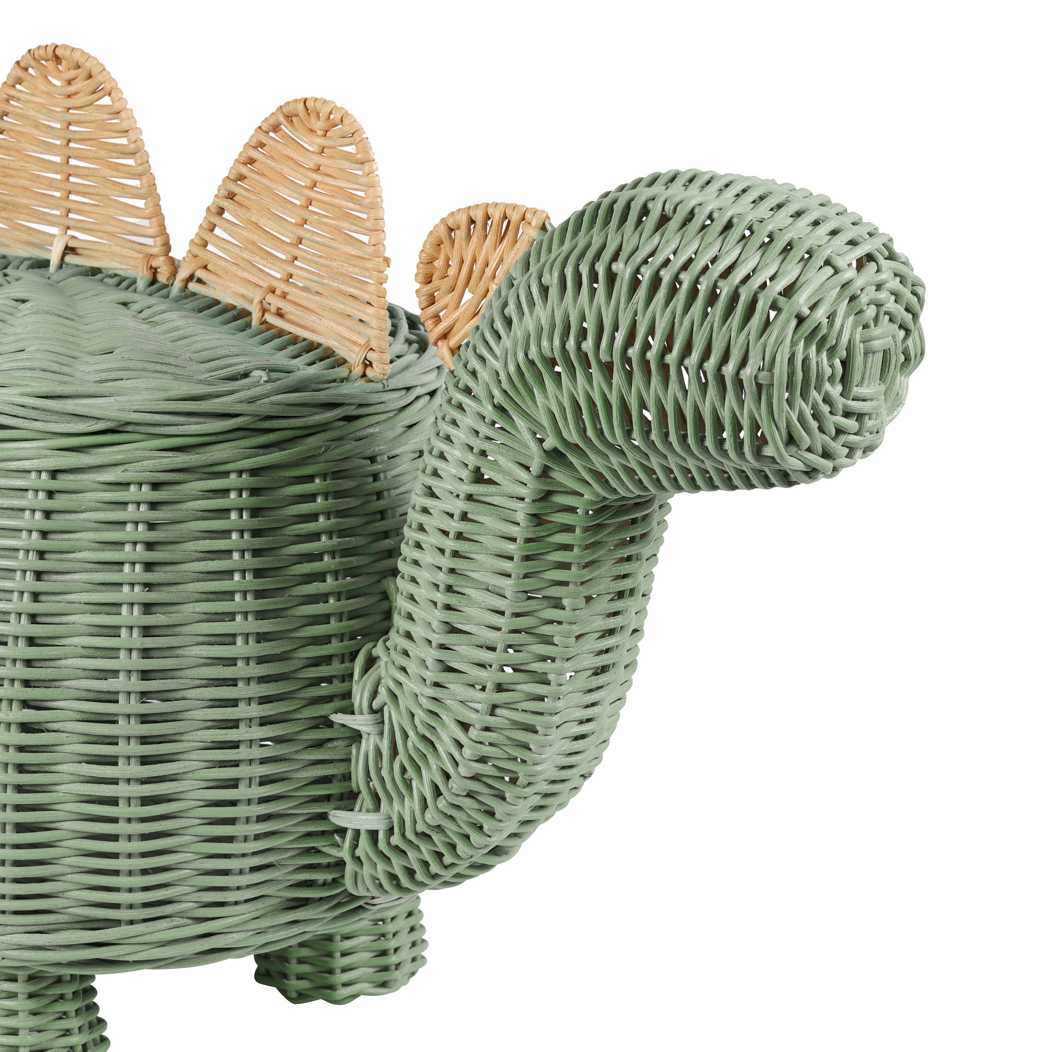 Dinosaur Rattan Storage Basket | Dunelm