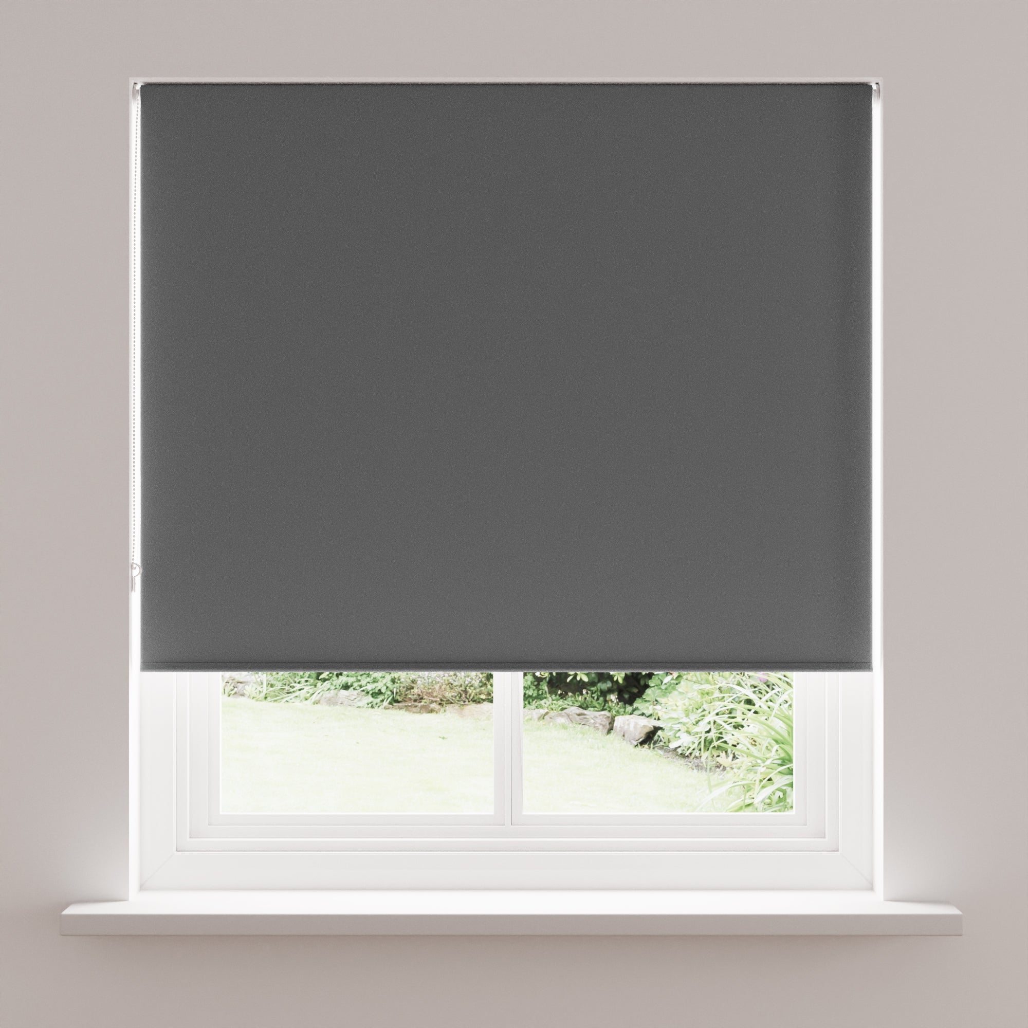 Charcoal Blackout Roller Blind | Dunelm