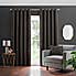 Chenille Ogee Black Eyelet Curtains  undefined