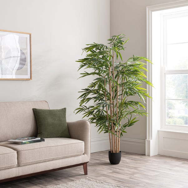 Artificial Natural Bamboo Tree in Black Plant Pot image 1 of 5