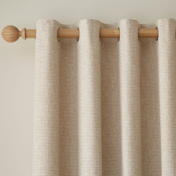 Albert Chenille Warm Sand Eyelet Curtains image 1 of 6