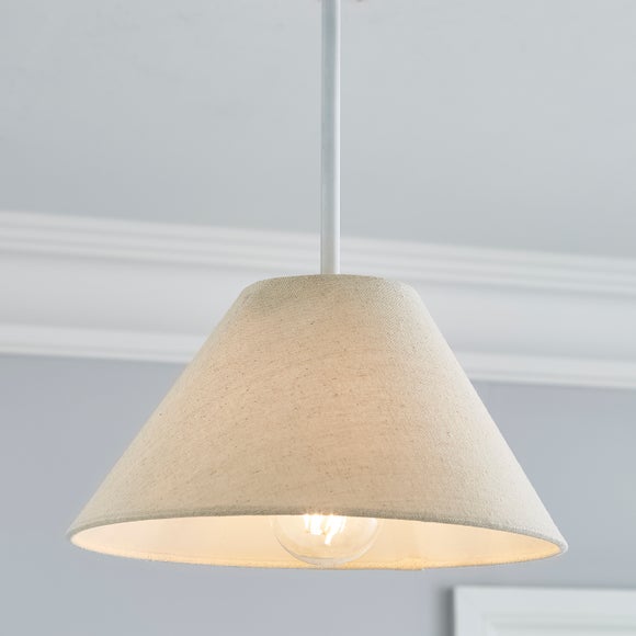 dunelm linen lampshade