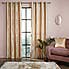 Geo Foil Cream Eyelet Curtains  undefined