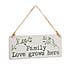 Family Love Grows Here Plaque White