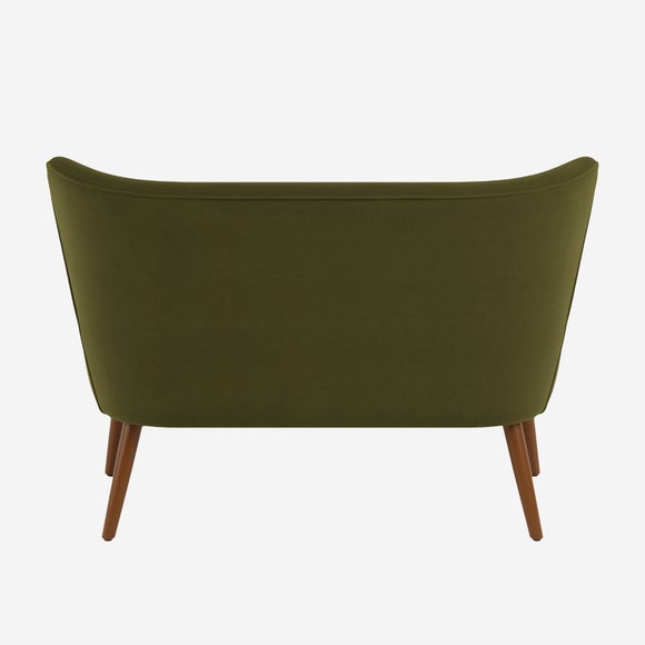 Eliza Velvet 2 Seater Compact Sofa Dunelm