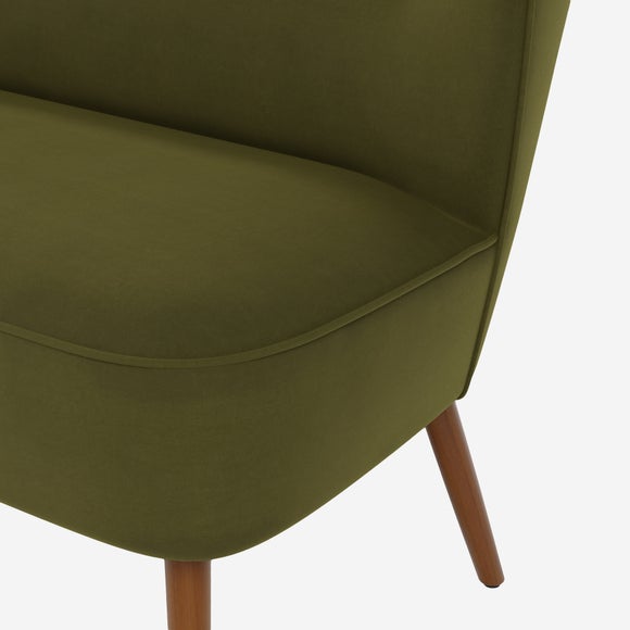 Eliza Velvet 2 Seater Compact Sofa Dunelm