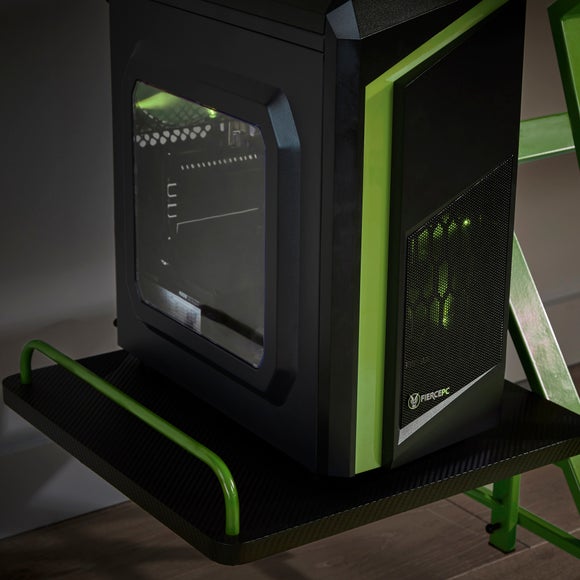 Carbon Fibre Effect Gaming Desk Dunelm