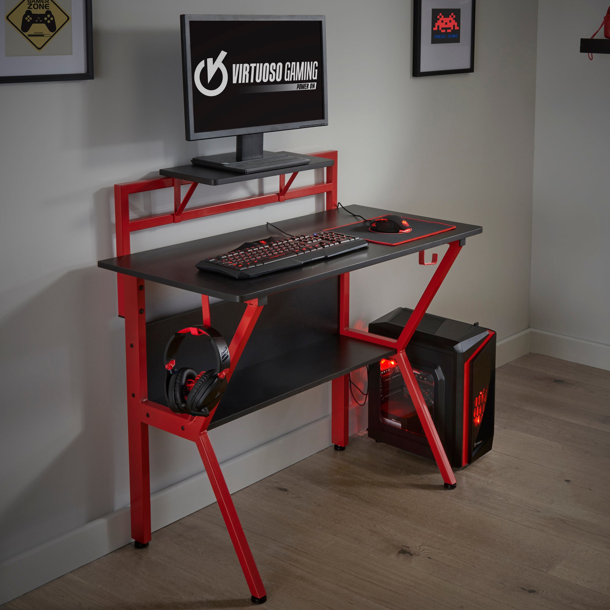 Rogue Red Gaming Desk Red
