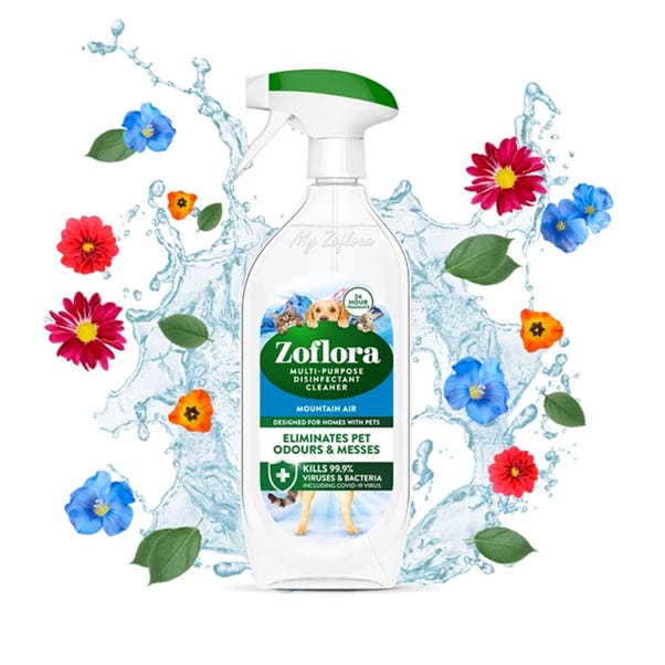 Zoflora Pet Multipurpose Disinfectant Cleaner Mountain Air 800ml White