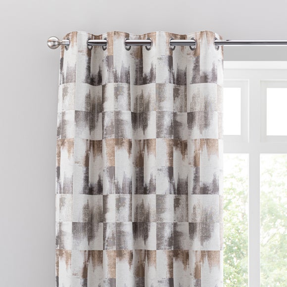 Belgravia Silver Eyelet Curtains Dunelm