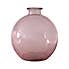 Recycled Glass Vase Pink 18cm Pink