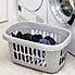 Recycled Plastic 48L Hipster Laundry Basket Grey