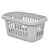 Recycled Plastic 48L Hipster Laundry Basket Grey