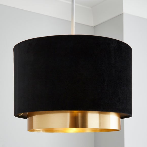 black and gold light shade