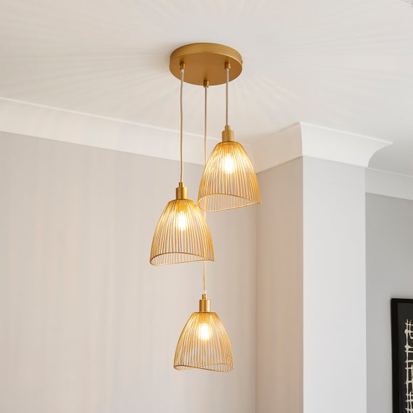 Elements Jaula 3 Light Cluster Ceiling Light