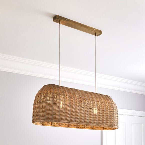 rattan lamp shade dunelm