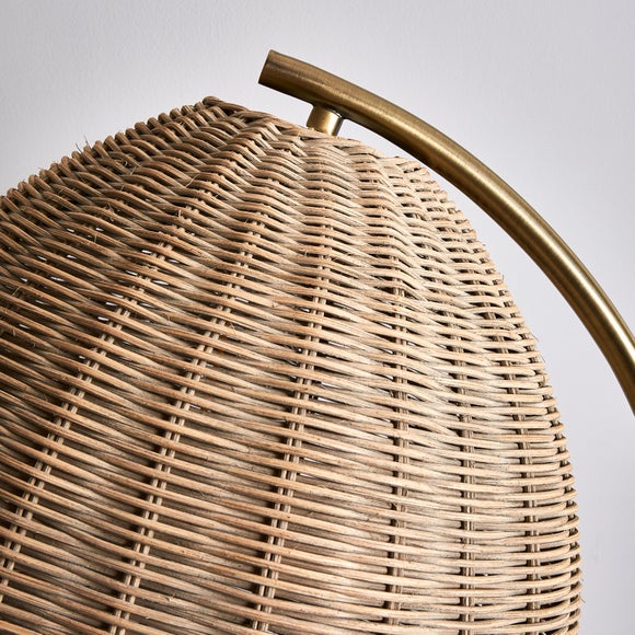 dunelm rattan floor lamp