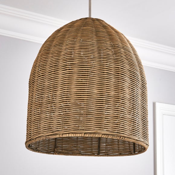 dunelm weave wicker pendant