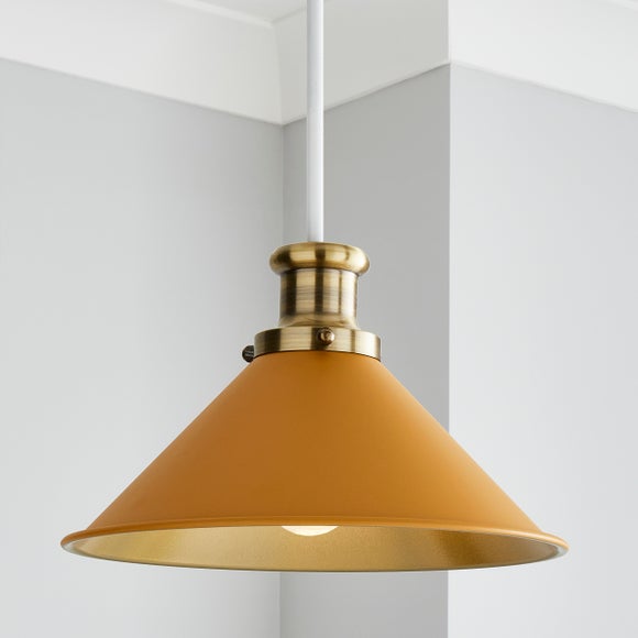 Mustard shop lampshade dunelm