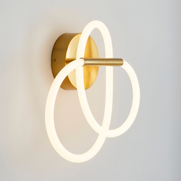 Flexi Integrated LED Wall Light 42cm Gold