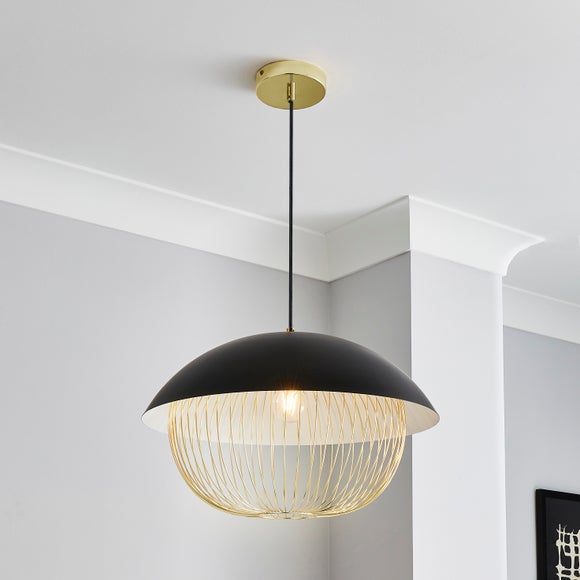 Black ceiling deals light dunelm