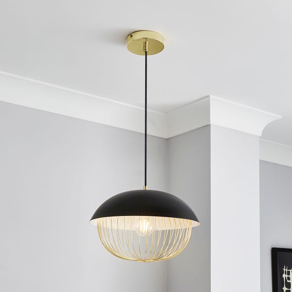 Emzo Black Ceiling Fitting 35cm image 1 of 7