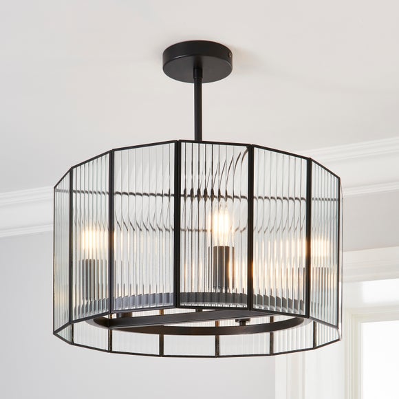 Dunelm black pendant deals light