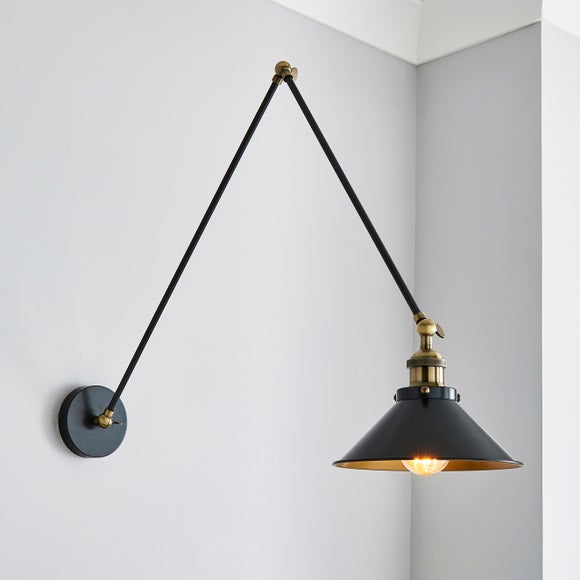 industrial wall lights dunelm