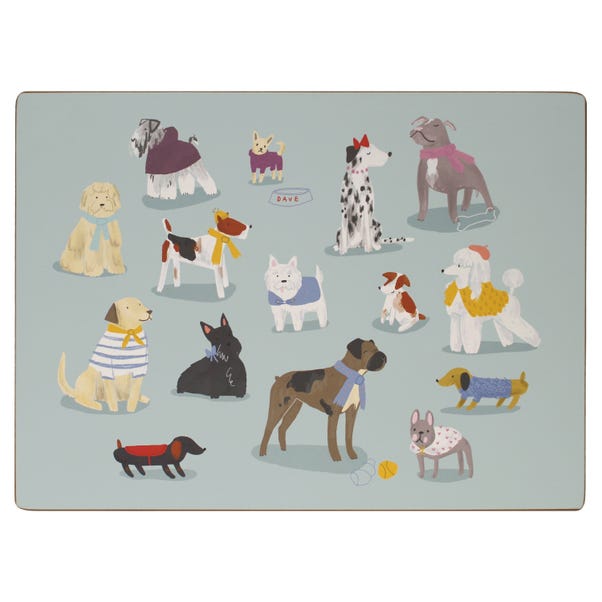 Set of 4 Dogs Placemats image 1 of 1
