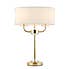Vogue Katarina 2 Light Table Lamp  Brass