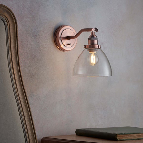 dunelm wall lights grey