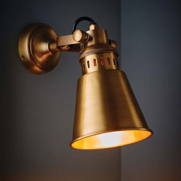 Vogue Cape Wall Light  Brass