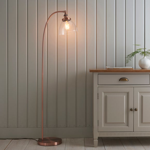 dunelm copper floor lamp