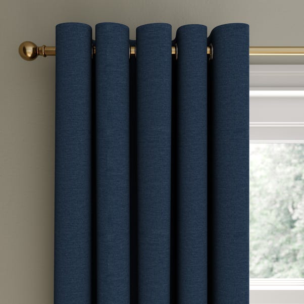 Berlin Navy Blackout Eyelet Curtains  undefined