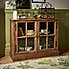 Small Glazed Display Cabinet Wood (Brown)