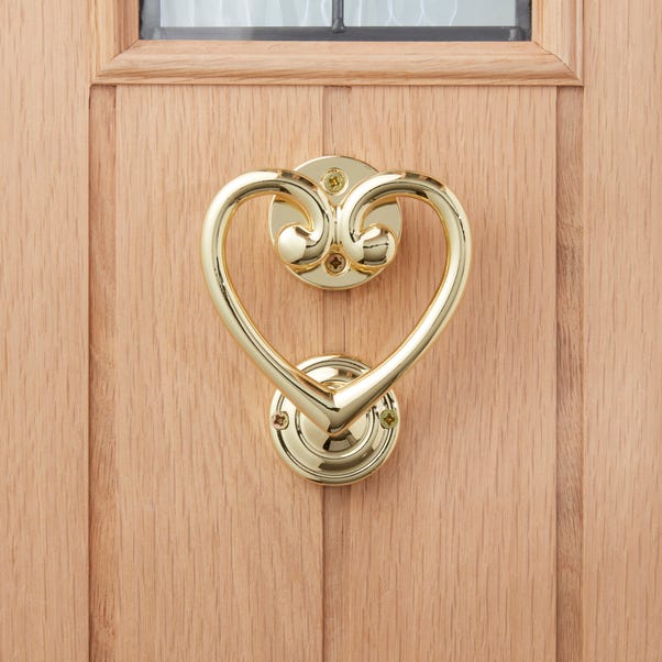 Heart Gold Door Knocker image 1 of 3