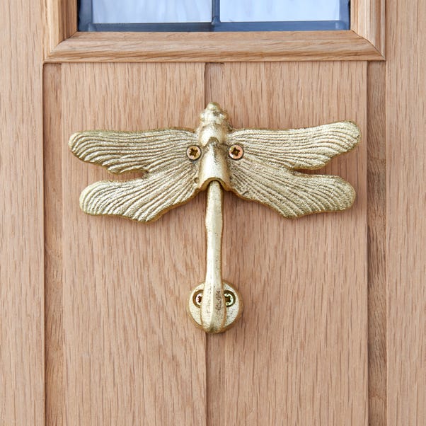 Dragonfly Gold Door Knocker image 1 of 3