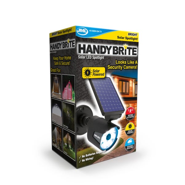 Handy Brite Solar LED Spotlight Black