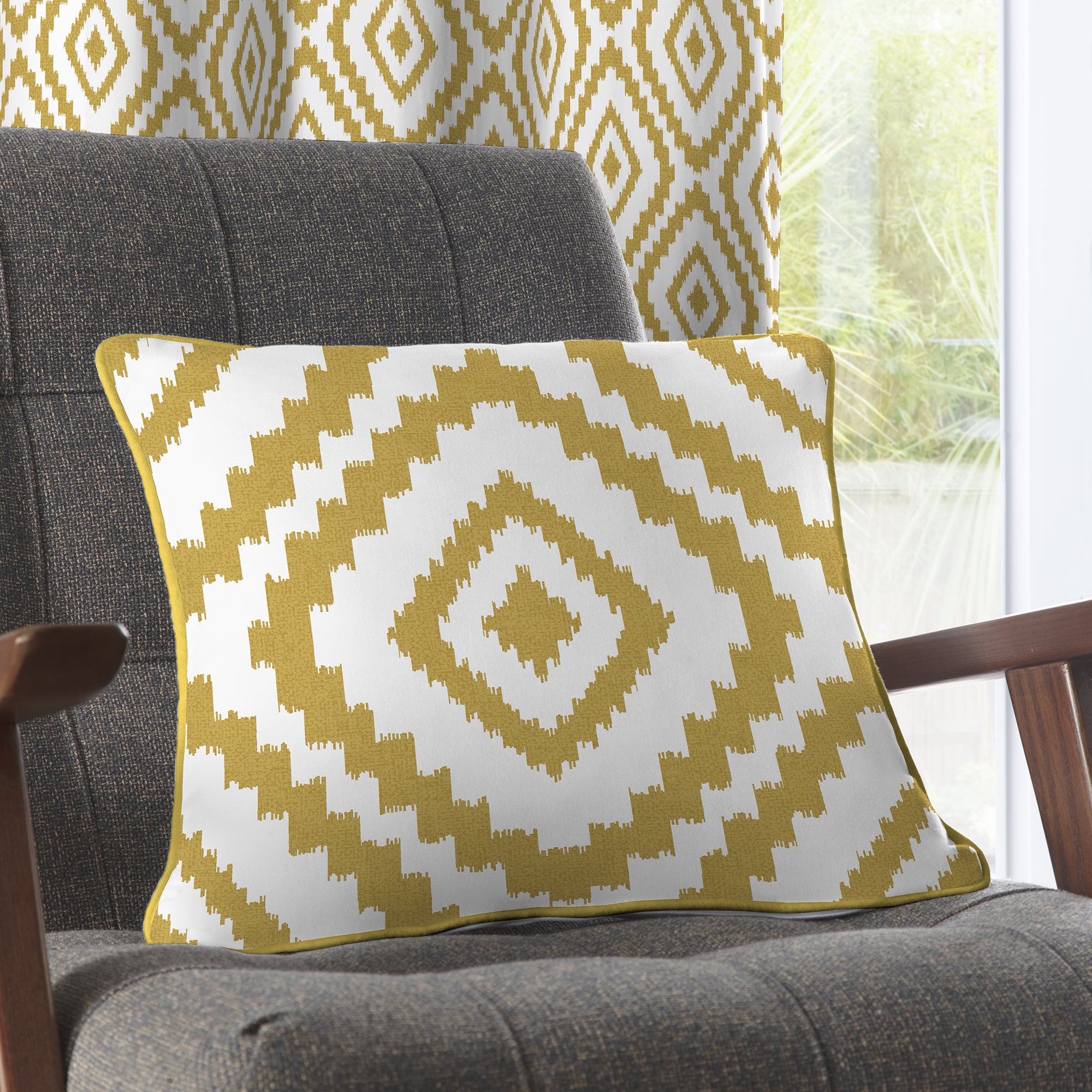 Fusion Navaho Cushion Ochre