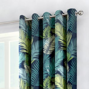 Fusion Tropical Blackout Thermal Eyelet Curtains