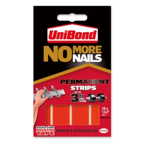 UniBond No More Nails Permanent Strips 10 Pack