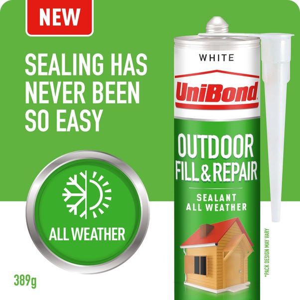 UniBond Outdoor Fill and Repair Sealant Cartridge 389g White
