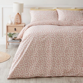 Super Soft Keira Pink Microfibre Duvet Cover and Pillowcase Set