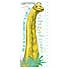 Giraffatitan Height Chart Sticker Green