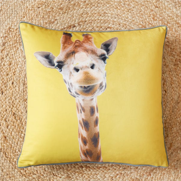 Catherine Lansfield Giraffe Cushion image 1 of 3
