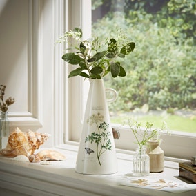 Milk Parsley Ceramic Tall Vase 25cm
