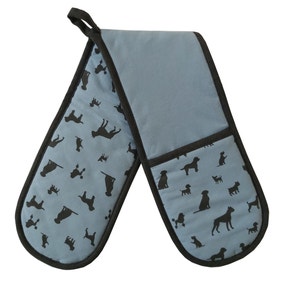 Dogs Double Oven Gloves
