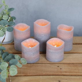 Set of 5 Assorted LED Candles