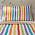 Rainbow Stripe Reversible Duvet Cover and Pillowcase Set  undefined
