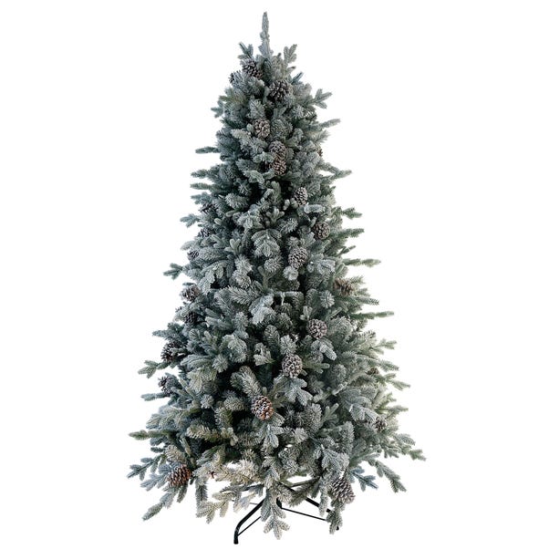 7.5ft Snow Dorchester Slim Christmas Tree White